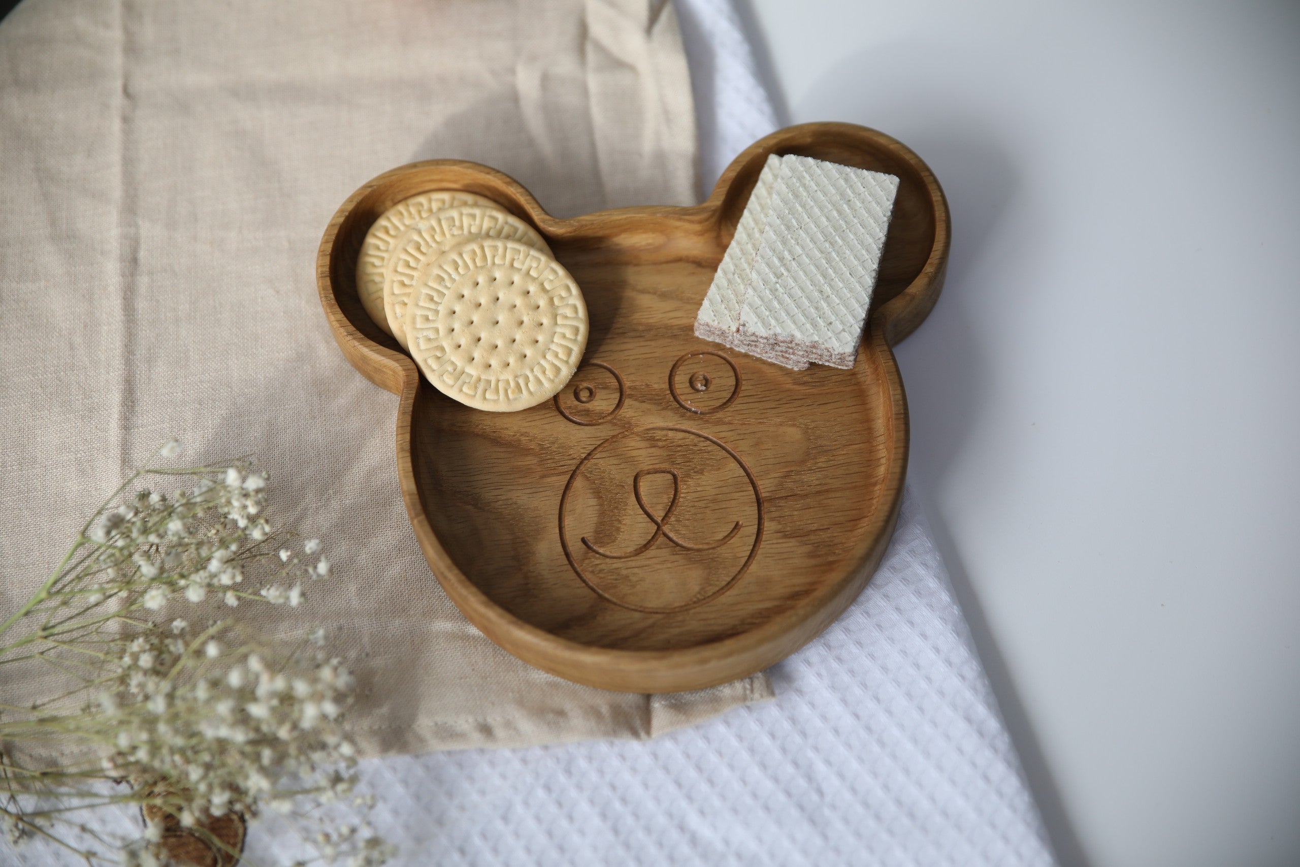 Wooden Plate For Kids - Bear