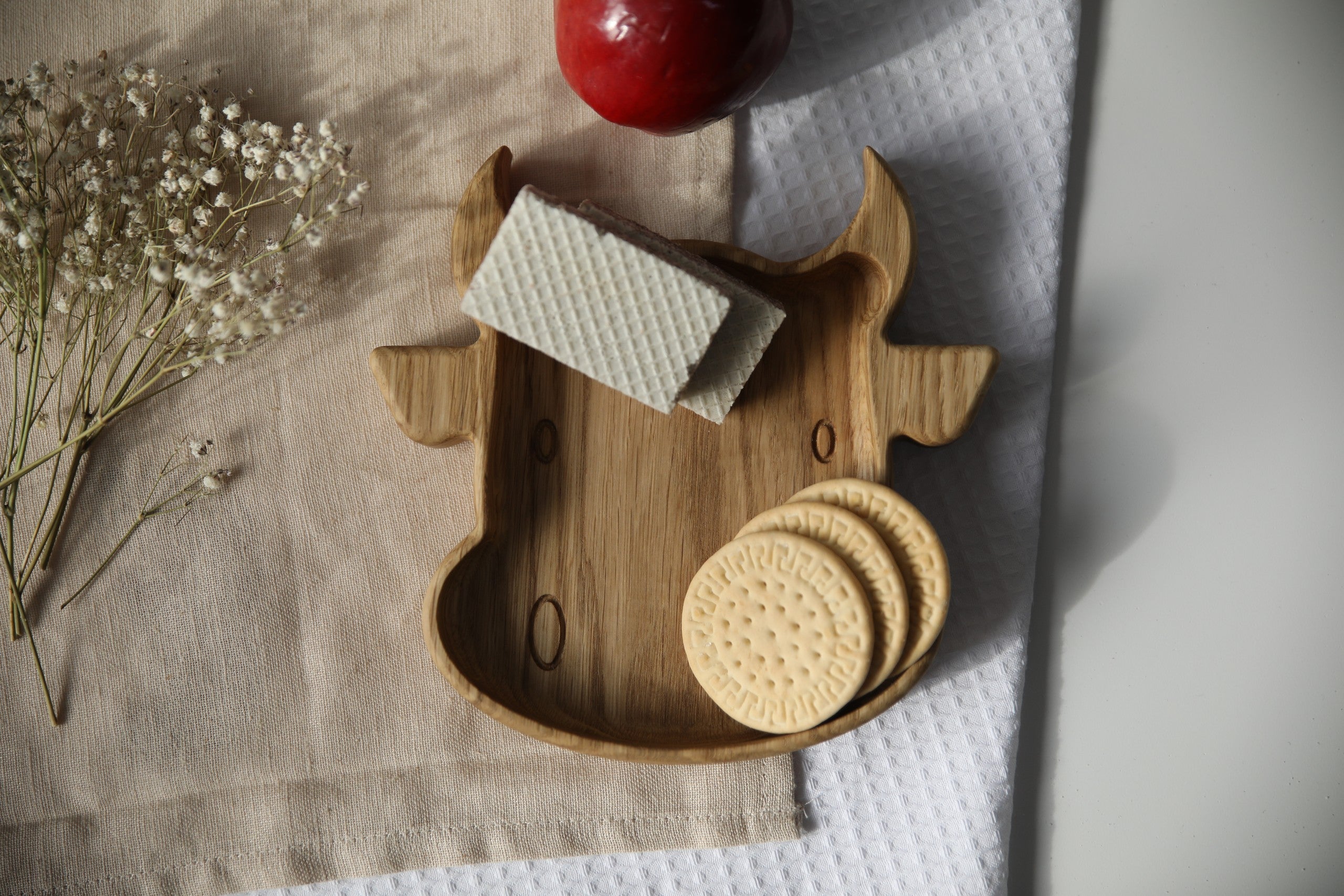 Wooden Plate For Kids - Bull