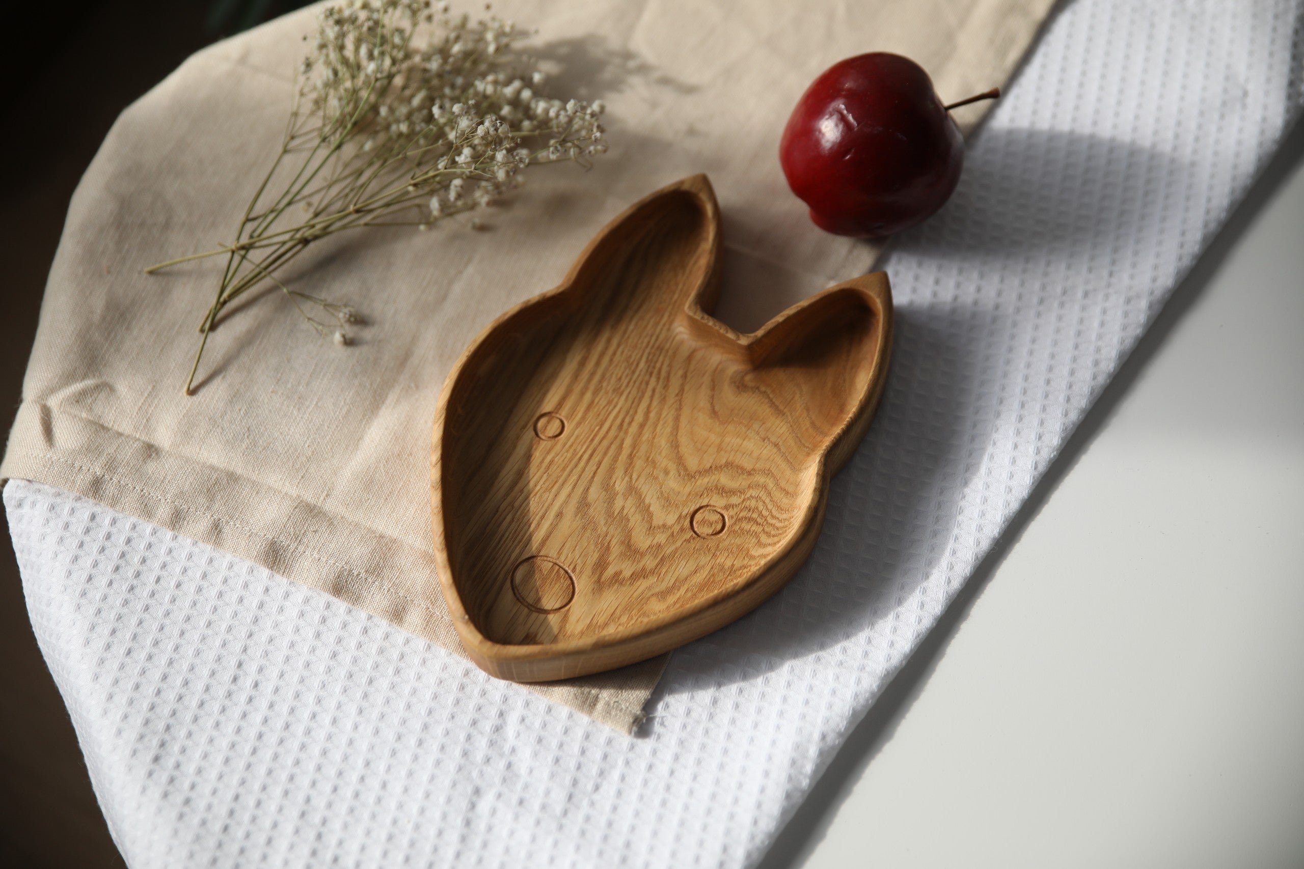 Wooden Plate For Kids - Fox