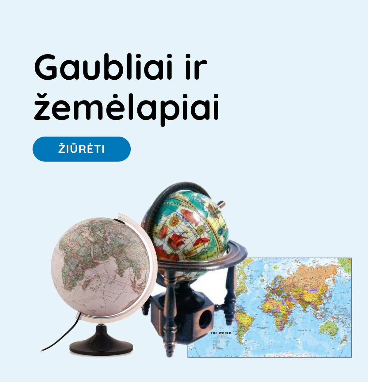 Gaubliai ir žemėlapiai