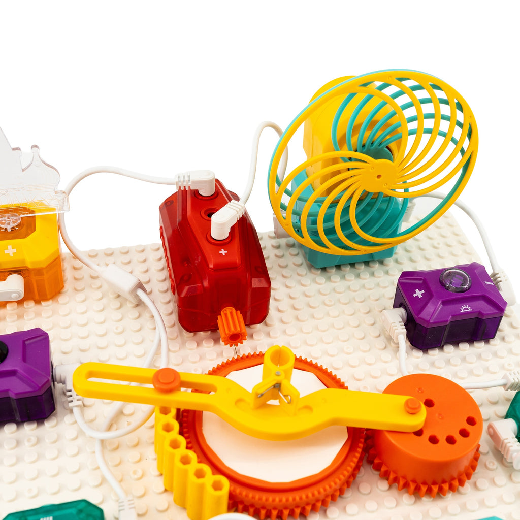 click4TOYS SCIENCE CIRCUIT elektronikos laboratorija, 46 detalės, 177+ eksperimentai