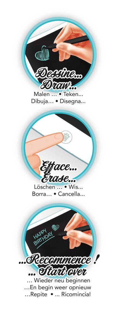 Plančetė piešimui su LCD ekranu 22cm