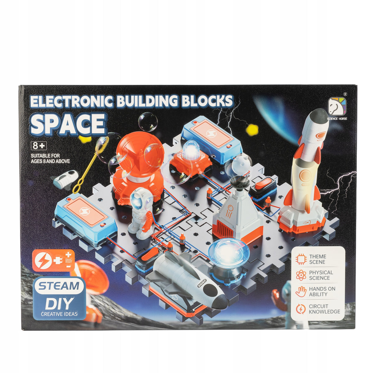 ELECTRONIC BUILDING BLOCKS SPACE elektronikos konstruktorius XXL