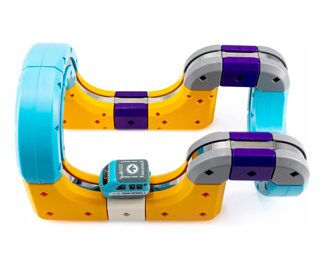 click4TOYS MAGNETIC TRACK GO! magnetinis takas su traukinuku, 39 detalės
