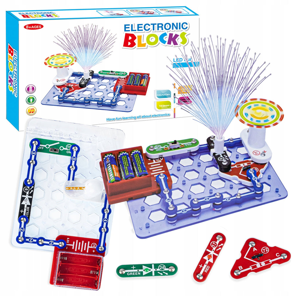 ELECTRONIC BLOCKS No.108 elektronikos laboratorija su LED efektais