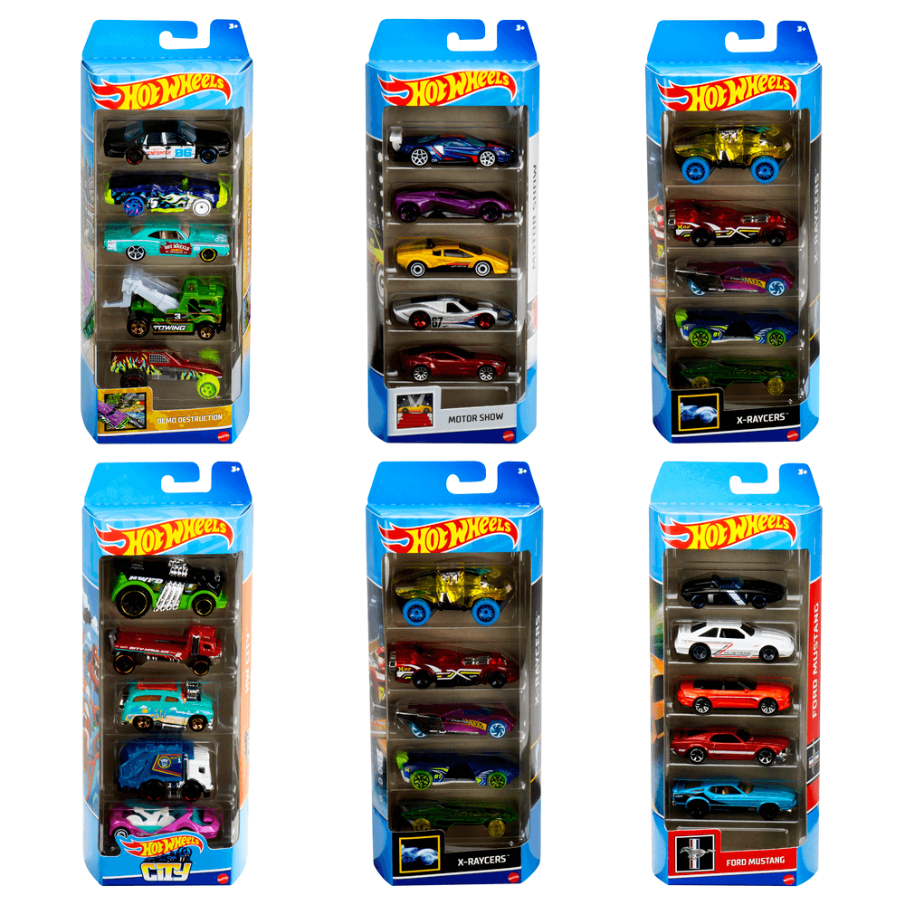 HOT WHEELS penkių automodeliukų rinkinys (1806)