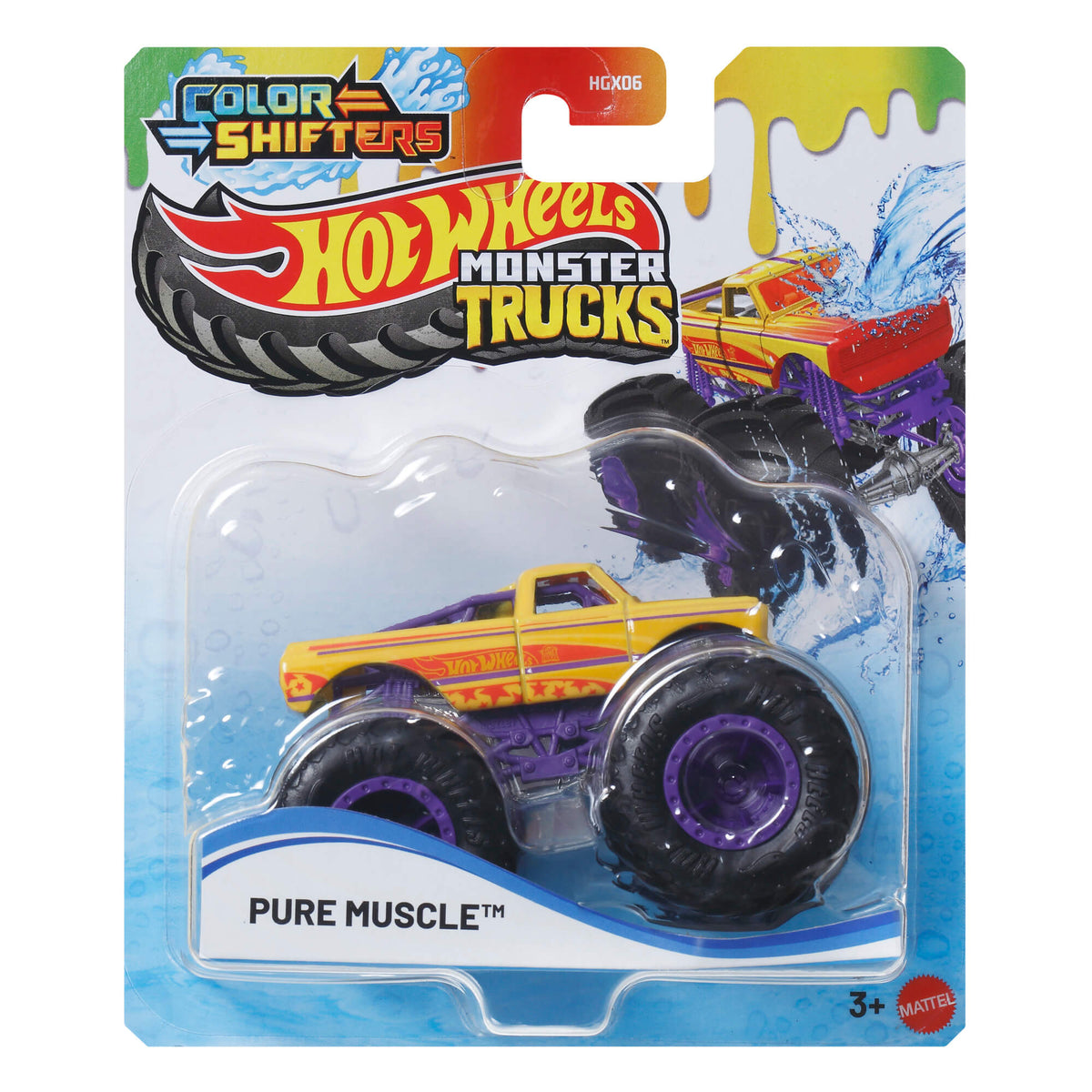 HOT WHEELS MONSTER TRUCKS džipas – Pakeisk spalvą! (HGX06)