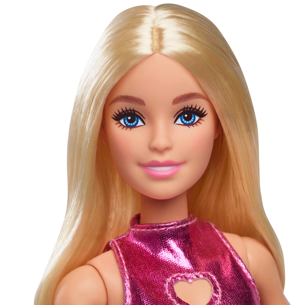 BARBIE madistė blizgančia rožine suknele (HYT88)