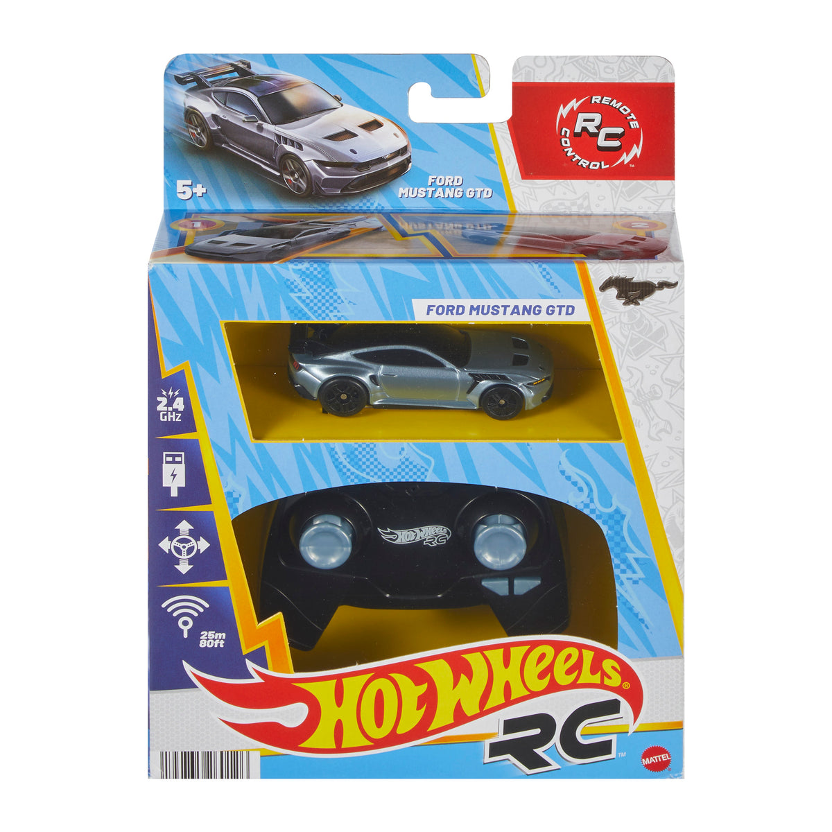 HOT WHEELS RC automodelis – Ford Mustang GTD (JBH04)
