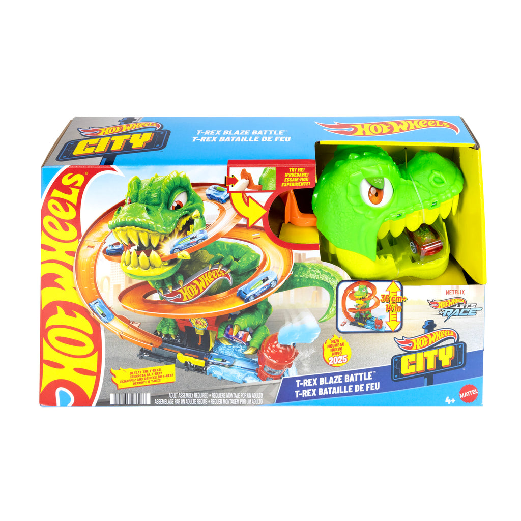 HOT WHEELS CITY rinkinys – Dinozauras gaisrinėje (JBM73)