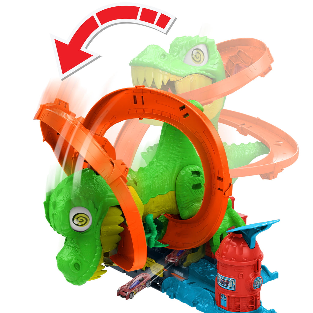 HOT WHEELS CITY rinkinys – Dinozauras gaisrinėje (JBM73)