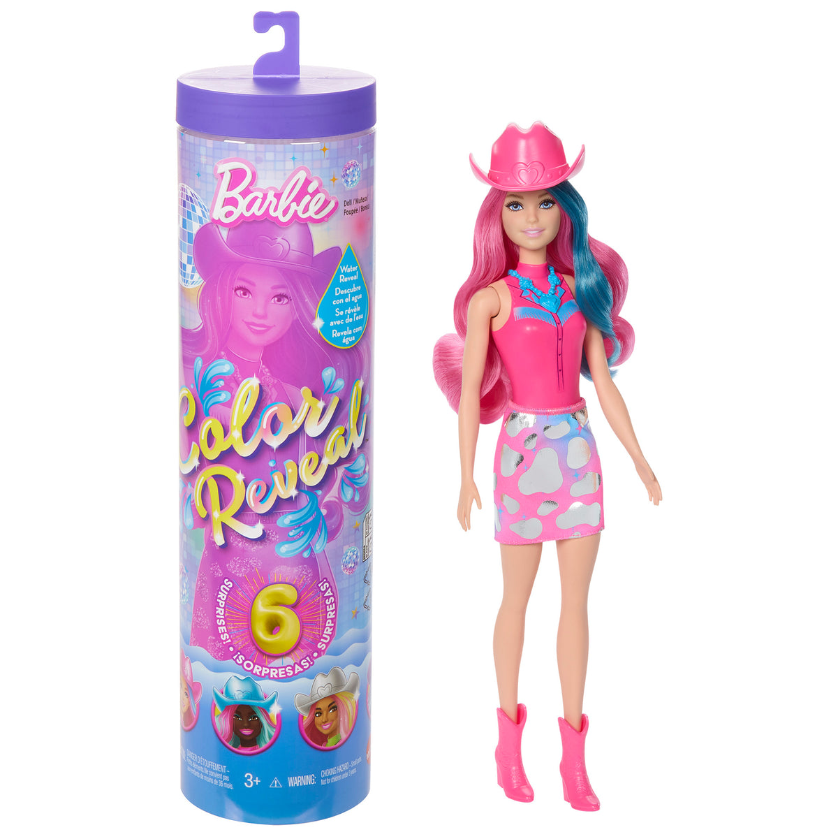 BARBIE COLOR REVEAL siurprizų rinkinys, Disco Star serija (JCP01)