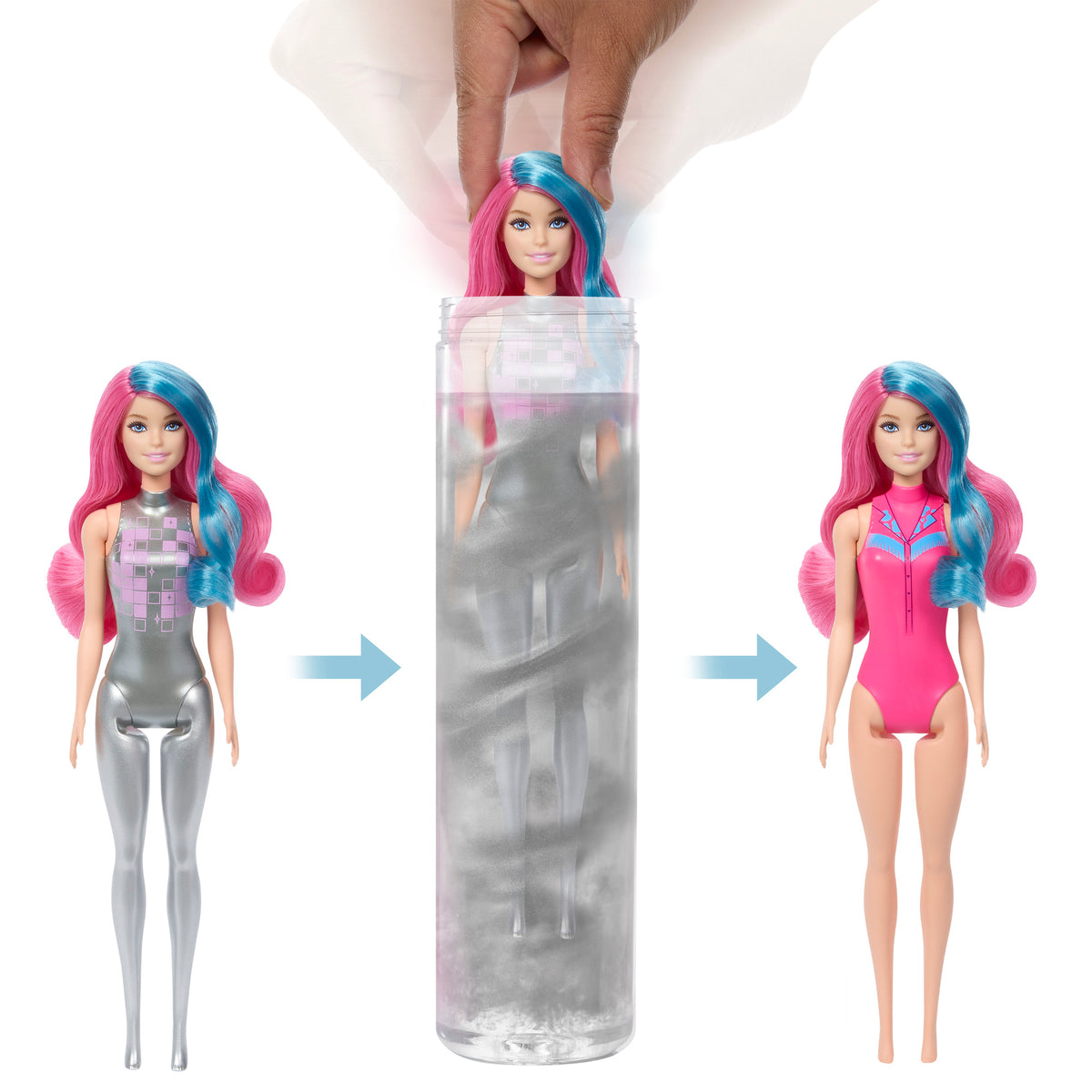 BARBIE COLOR REVEAL siurprizų rinkinys, Disco Star serija (JCP01)