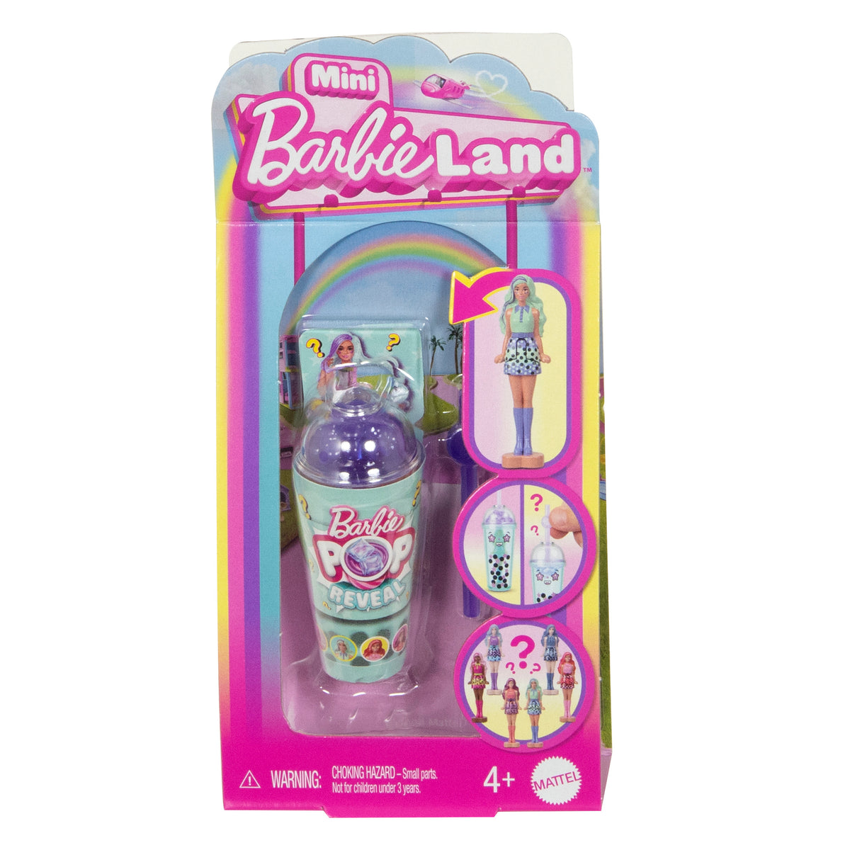 BARBIELAND POP REVEAL mini siurprizas - burbulinės arbatos serija (JCR22)