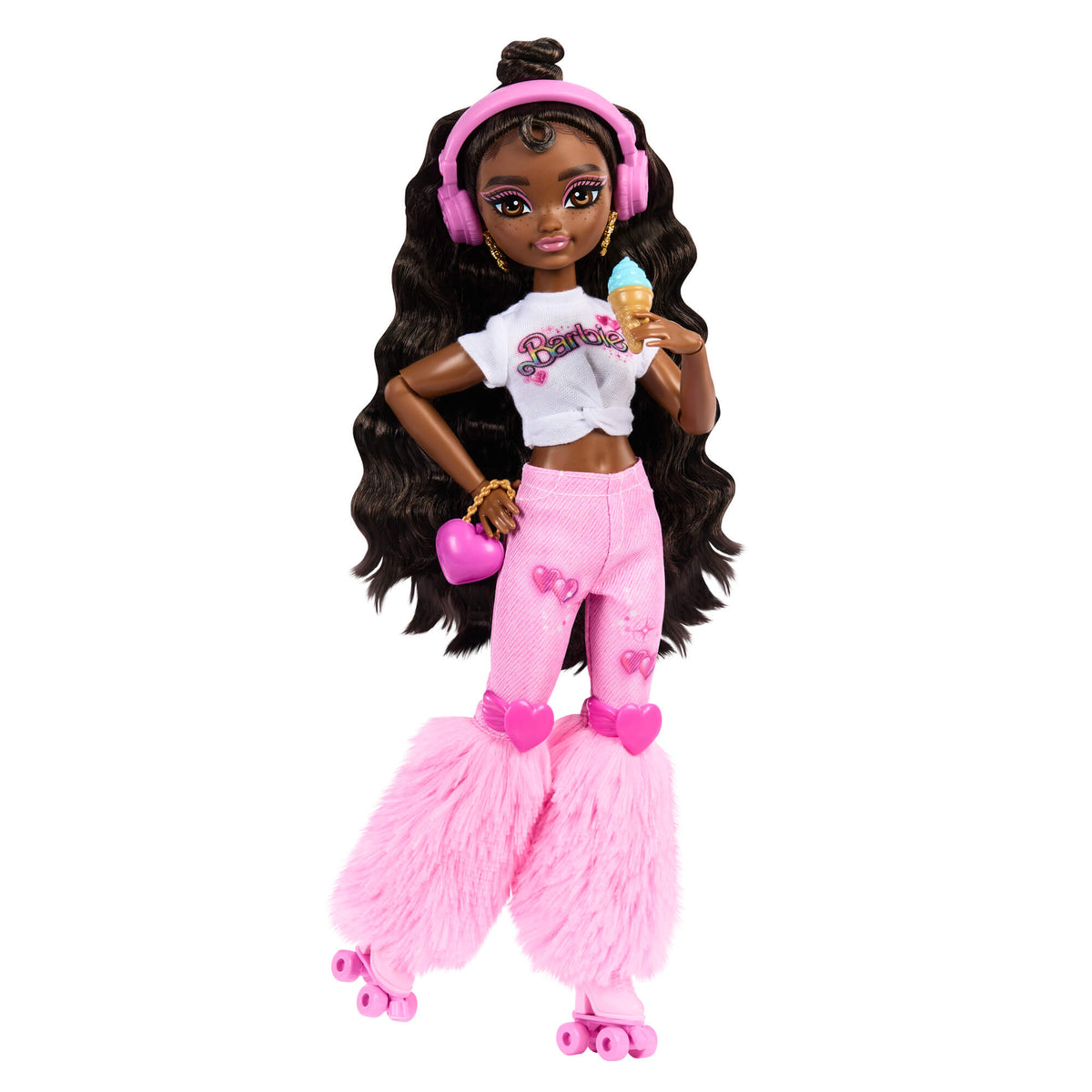 BARBIE DREAM BESTIES ROLLER SKATE lėlė – Brooklyn (JFX97)