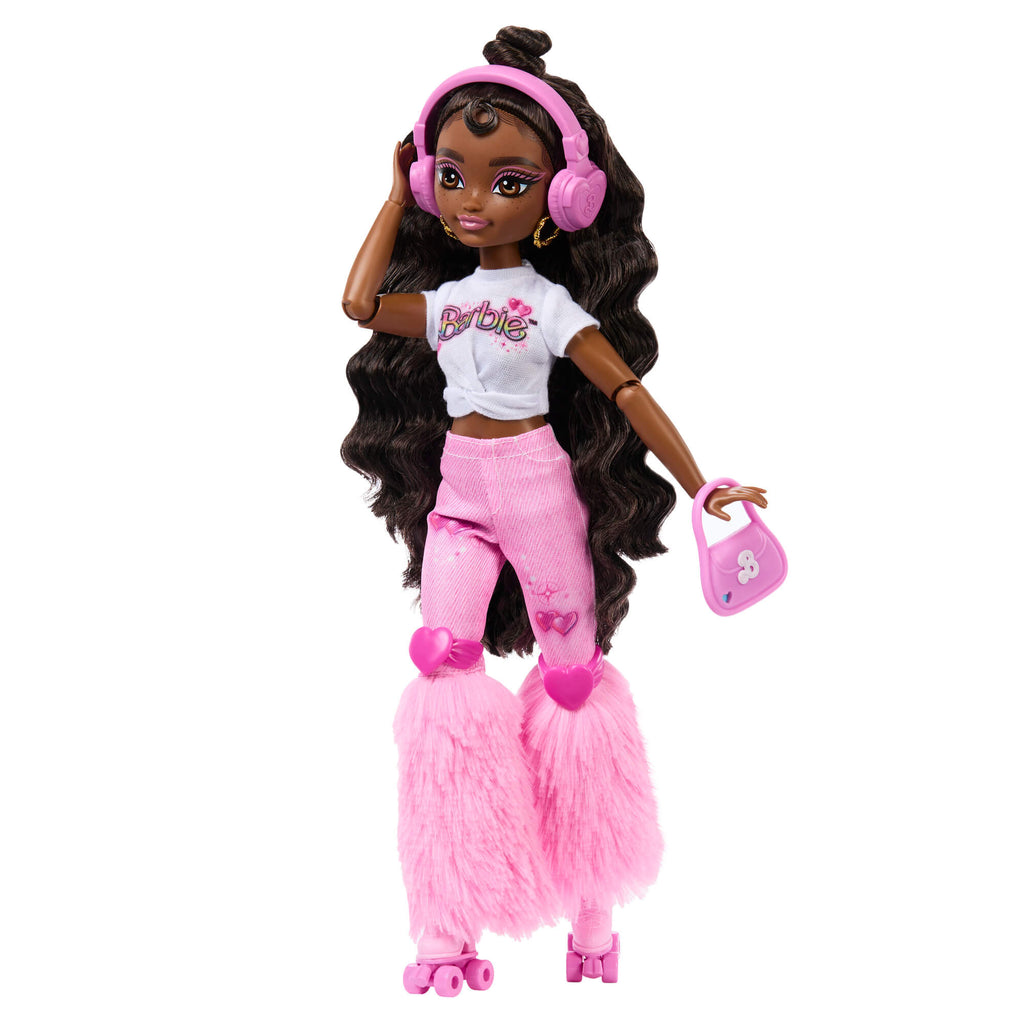 BARBIE DREAM BESTIES ROLLER SKATE lėlė – Brooklyn (JFX97)