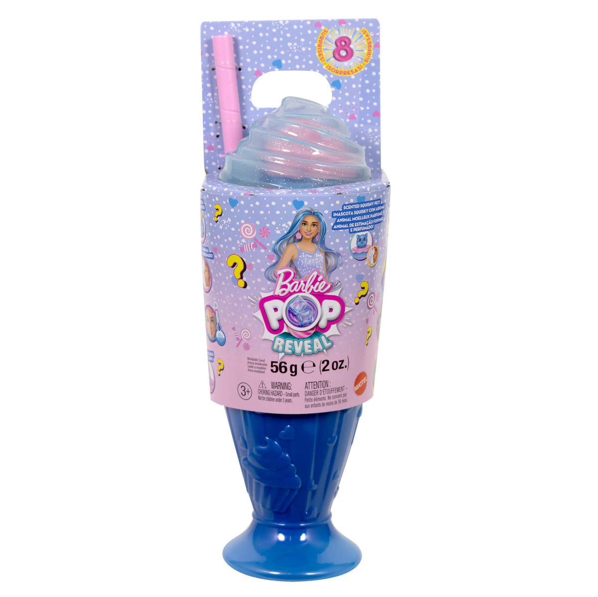 BARBIE POP REVEAL rinkinys – Blue Hair, Sweet Tears serija (JFY61)