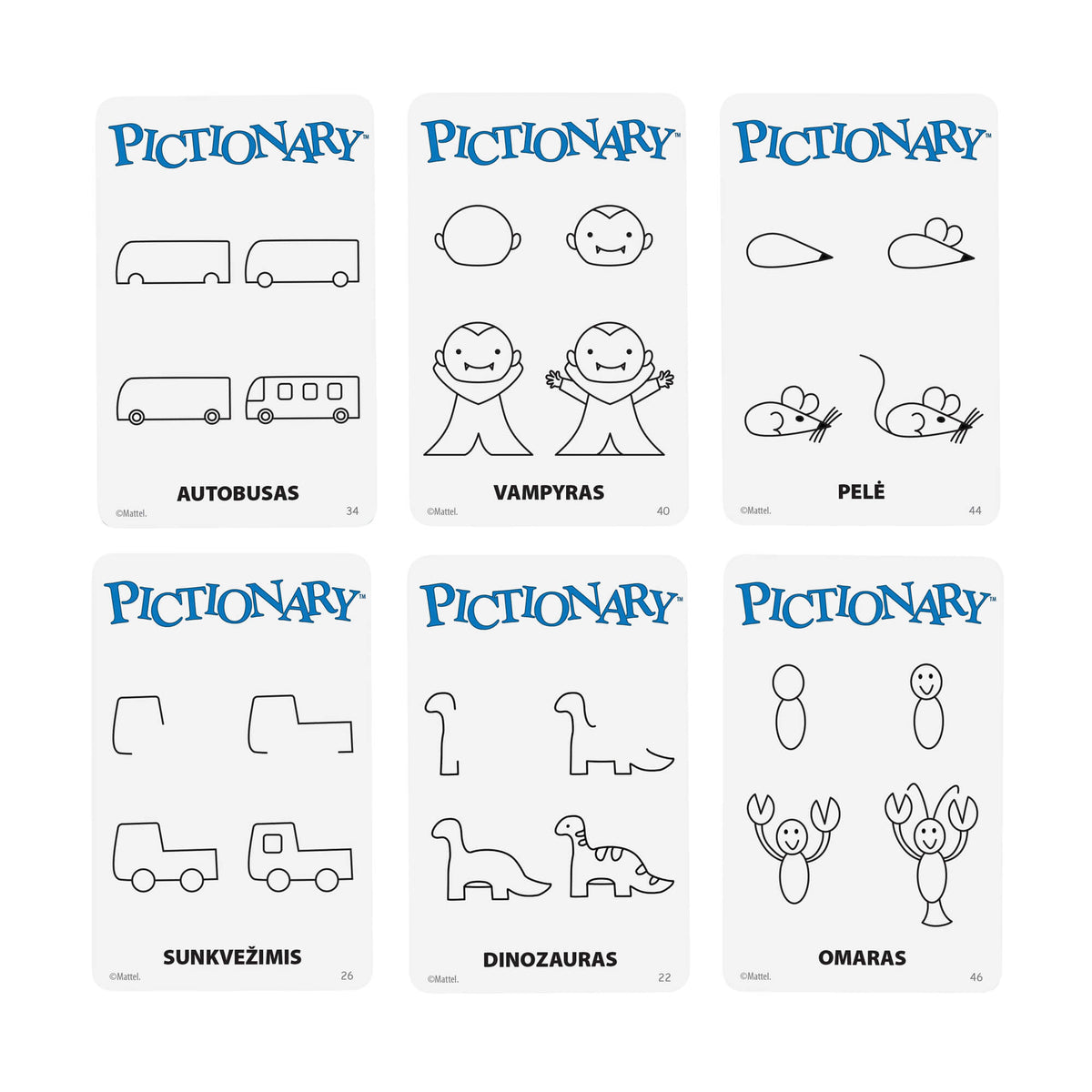Stalo žaidimas PICTIONARY (lietuvių kalba) (JGF68)