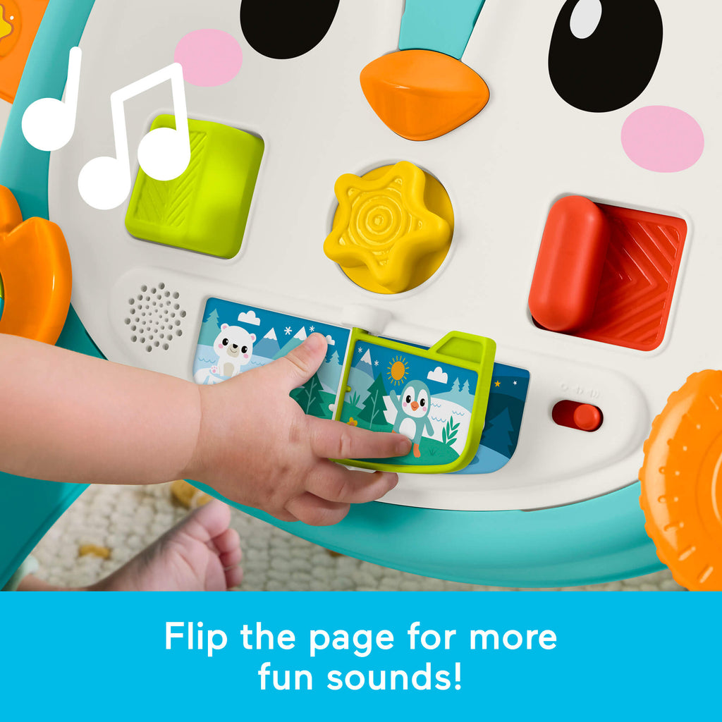 FISHER-PRICE 2 in 1 muzikinė pingvino vaikštynė (JHF74)
