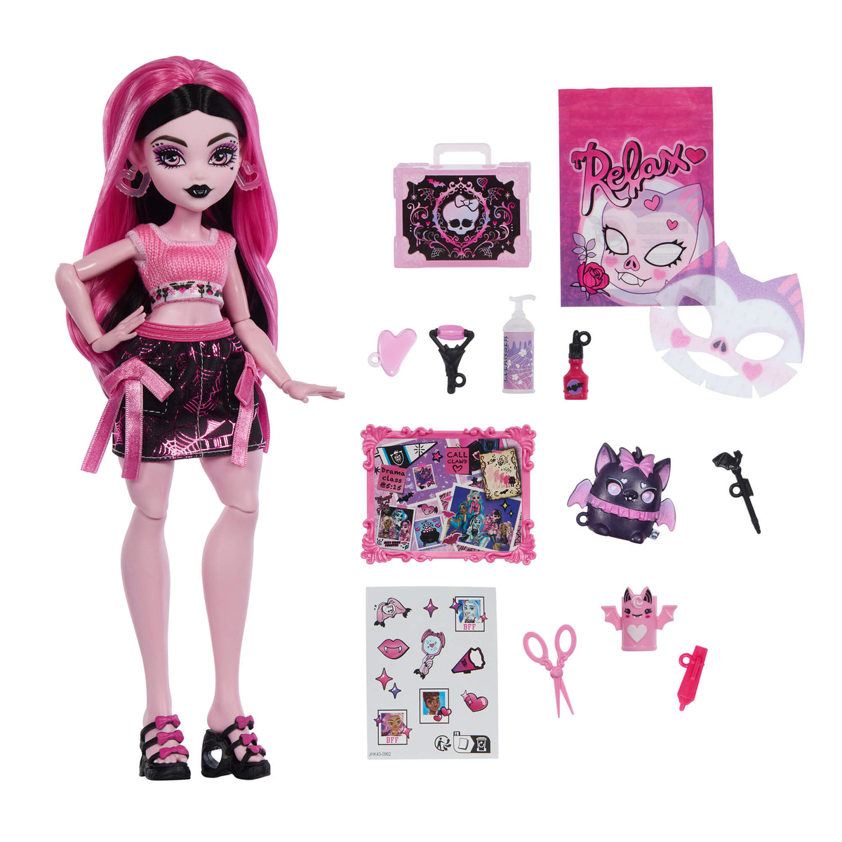 MONSTER HIGH SELF-SCARE SECRETS Drakulauros rinkinys