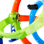 HOT WHEELS STUNT TRACKS rinkinys – Dvigubos kilpos iššūkis (JHK73)