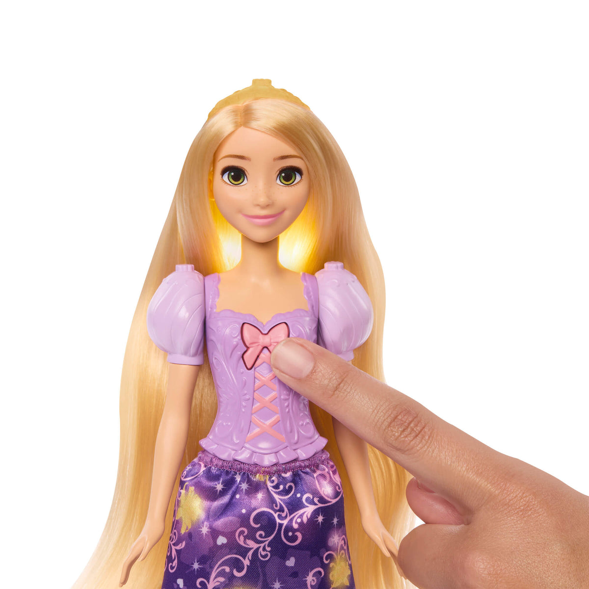 DISNEY PRINCESS RUPUNZEL interaktyvi lėlė Auksaplaukė (JHL46)