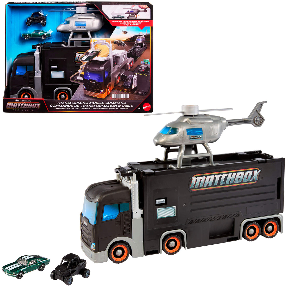 MATCHBOX MOVIE transformuojamas kalnų transporteris su trasa – Mountain Convoy (JJB32)