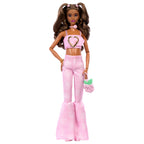 BARBIE DELUXE FASHIONISTAS lėlė rožiniu kostiumėliu