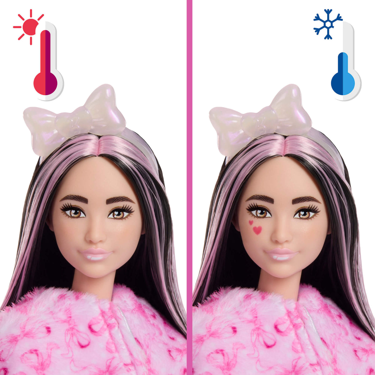 BARBIE CUTIE REVEAL CARE BEARS SWEET BOWS siurprizų rinkinys – avytė (JJP66)