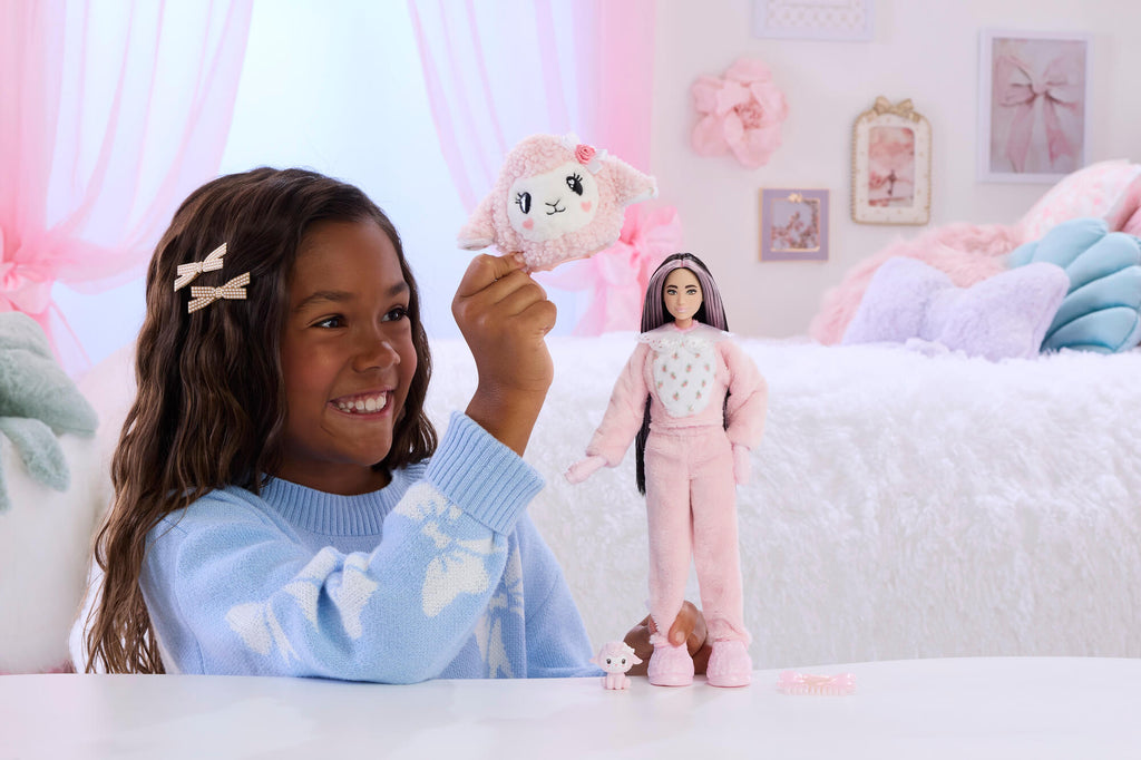 BARBIE CUTIE REVEAL CARE BEARS SWEET BOWS siurprizų rinkinys – avytė (JJP66)