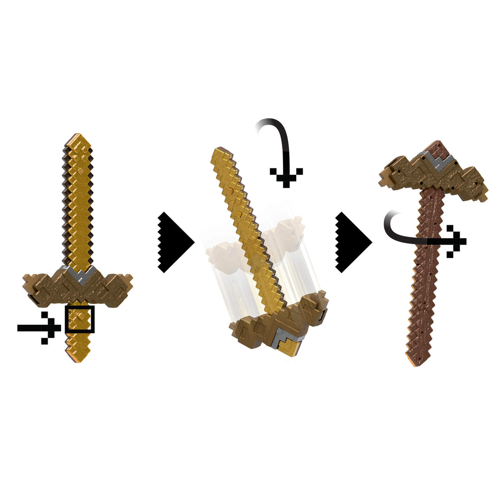 MINECRAFT transformuojamas kardas – kirtiklis (JKC15)