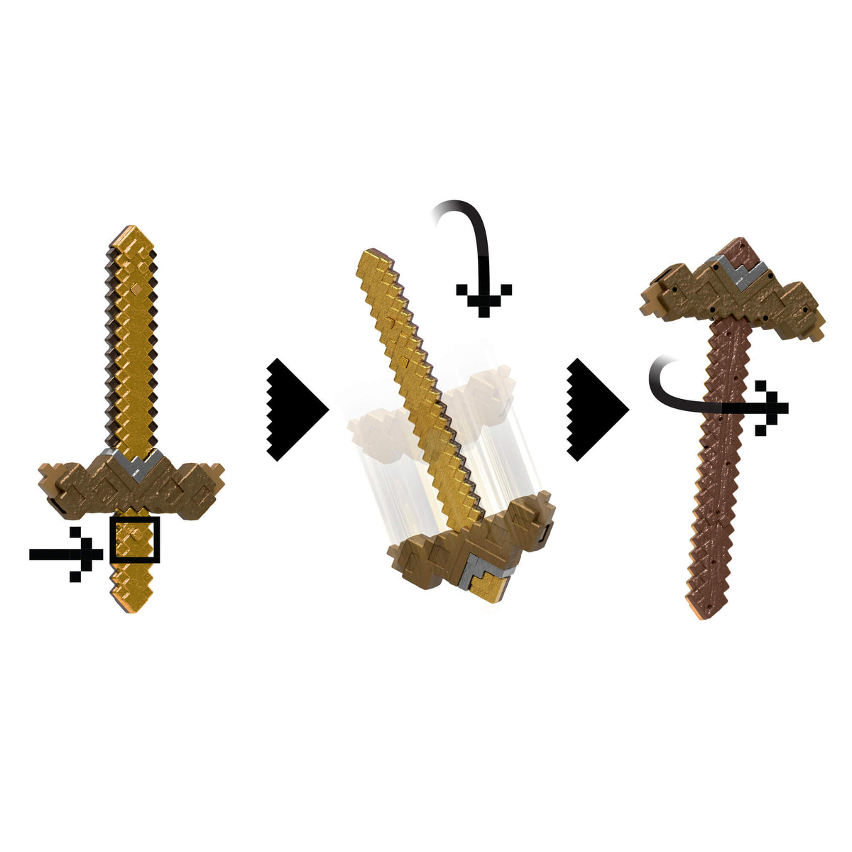 MINECRAFT transformuojamas kardas – kirtiklis (JKC15)