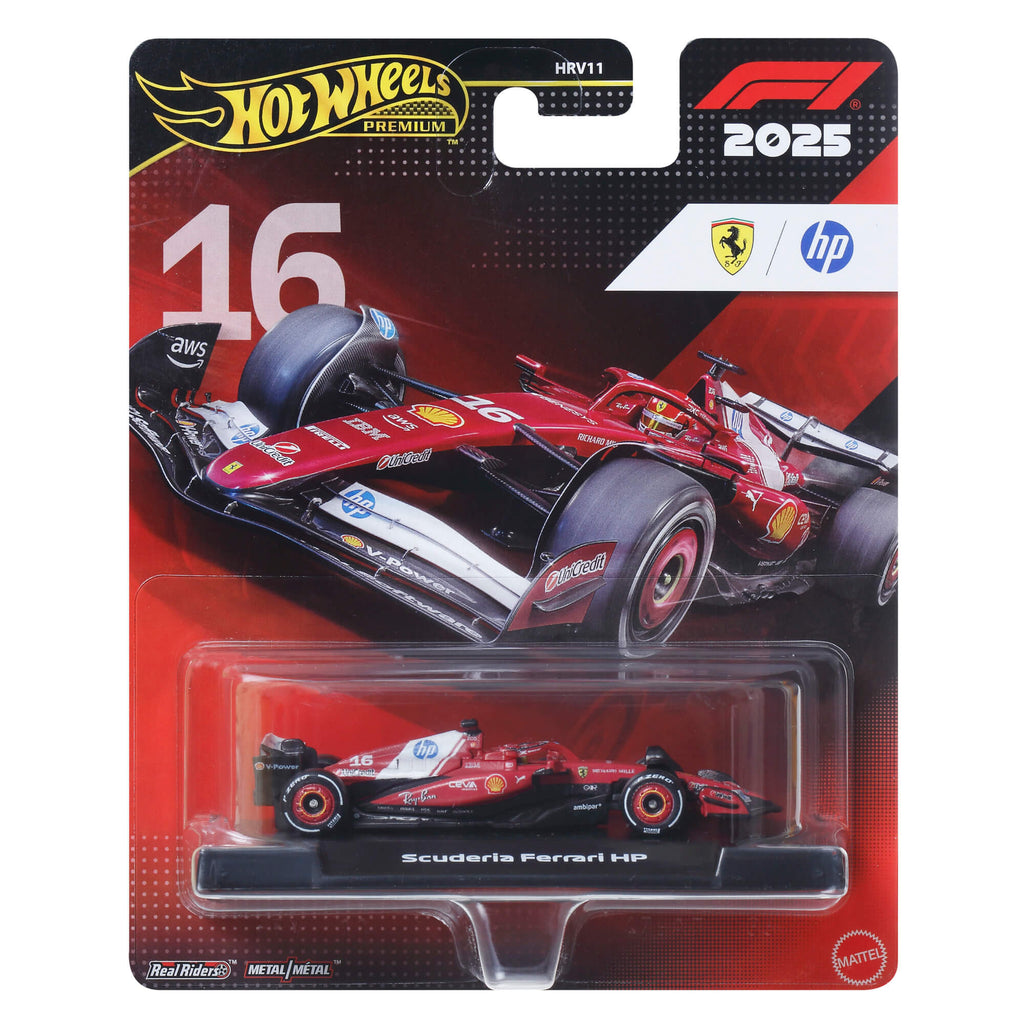 HOT WHEELS PREMIUM F1 Ferrari Charles Leclerc bolidas 5 (JKD93)
