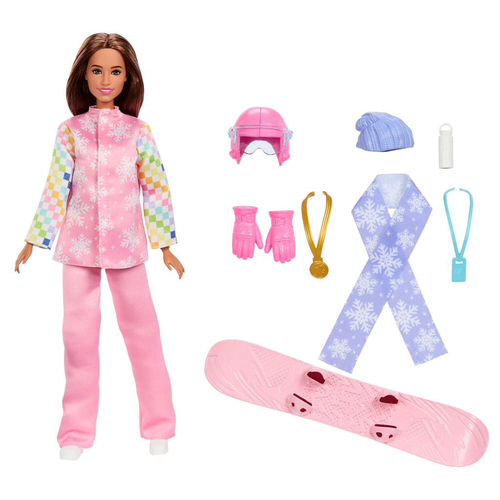 BARBIE lėlė snieglentininkė (JKF78)