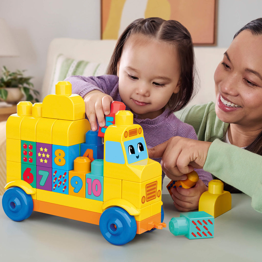 MEGA BLOKS konstravimo ir skaičiavimo autobusas (JKG34)