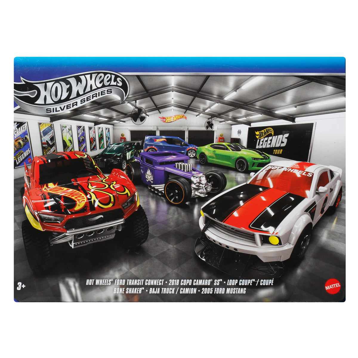 HOT WHEELS šešių legendinių automodeliukų rinkinys (JLB24)