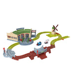 THOMAS & FRIENDS bėgių trasos rinkinys su lokomotyvų depu (JLL36)