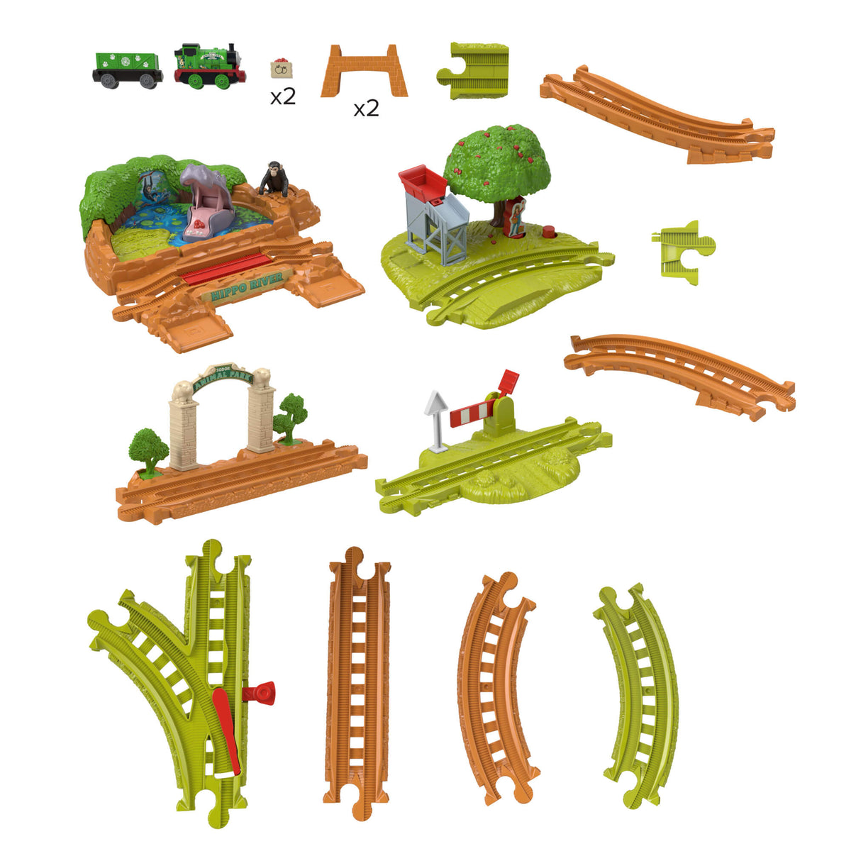 THOMAS AND FRIENDS gyvūnų parko trasos rinkinys (JLL37)