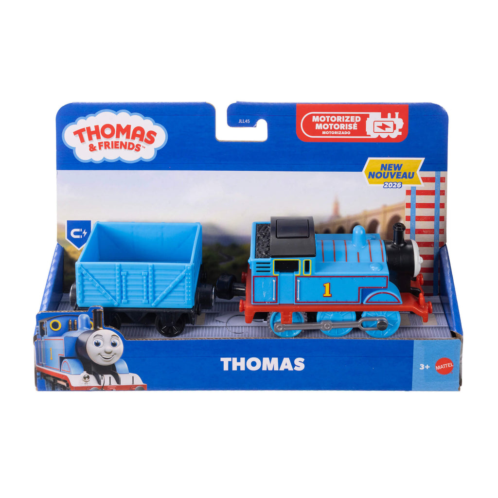 THOMAS AND FRIENDS motorizuotas traukinukas su vagonu (JLL44)