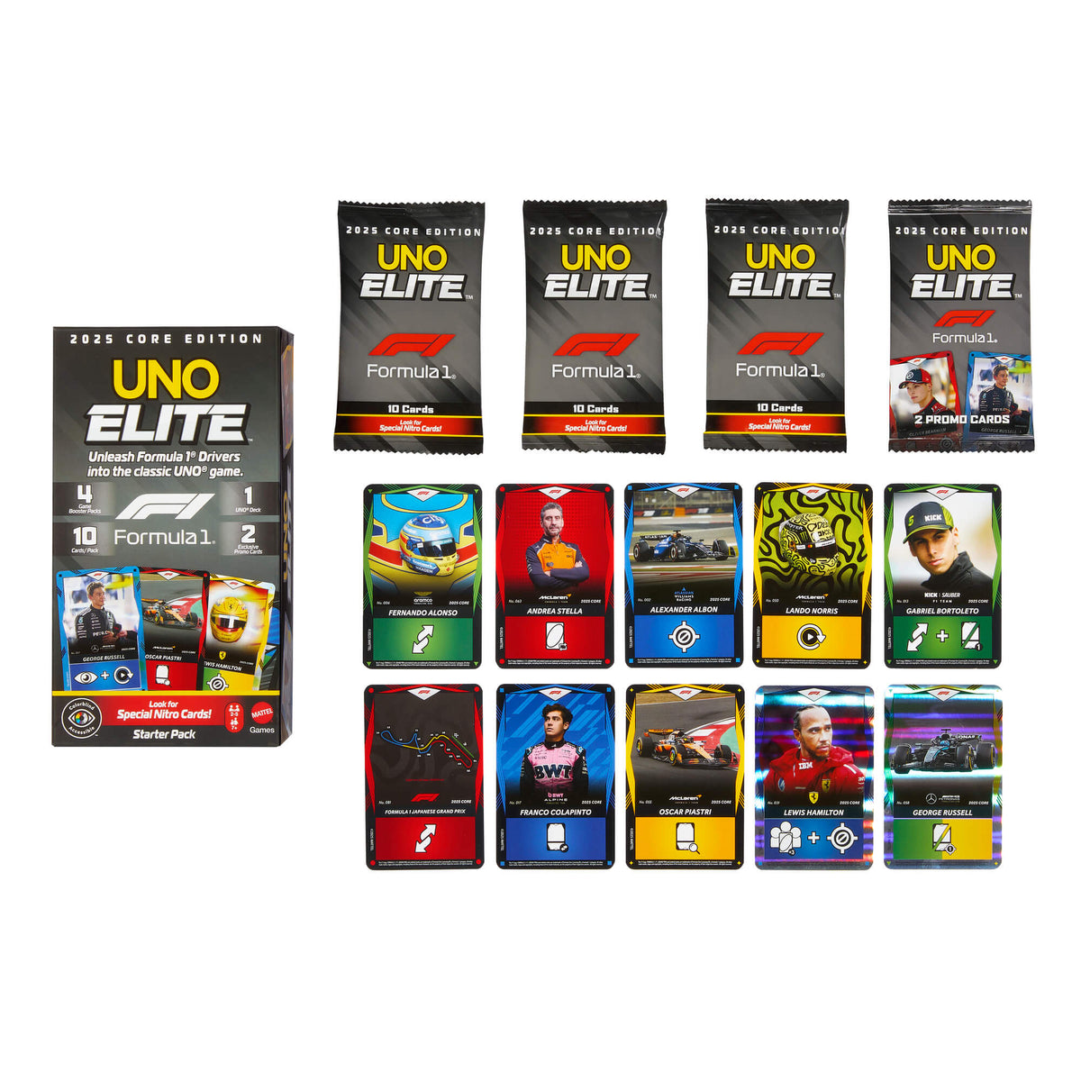 UNO ELITE F-1 kortos (Starter Pack)