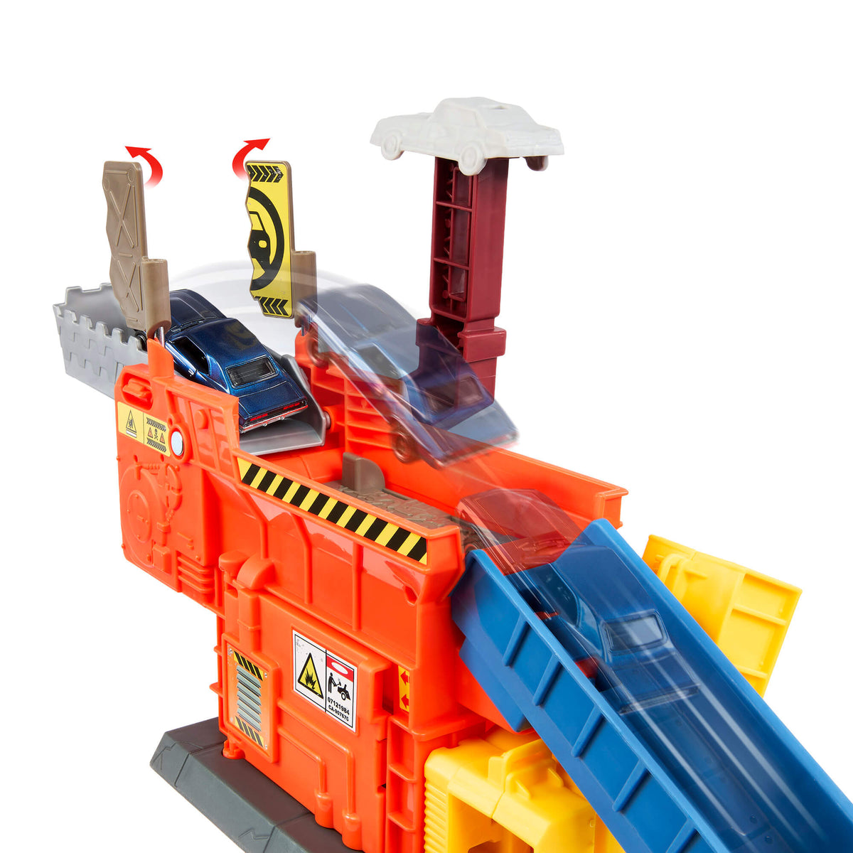 MATCHBOX MOVIE Smalley’s automobilių traiškymo garažas su trasa (JMG56)