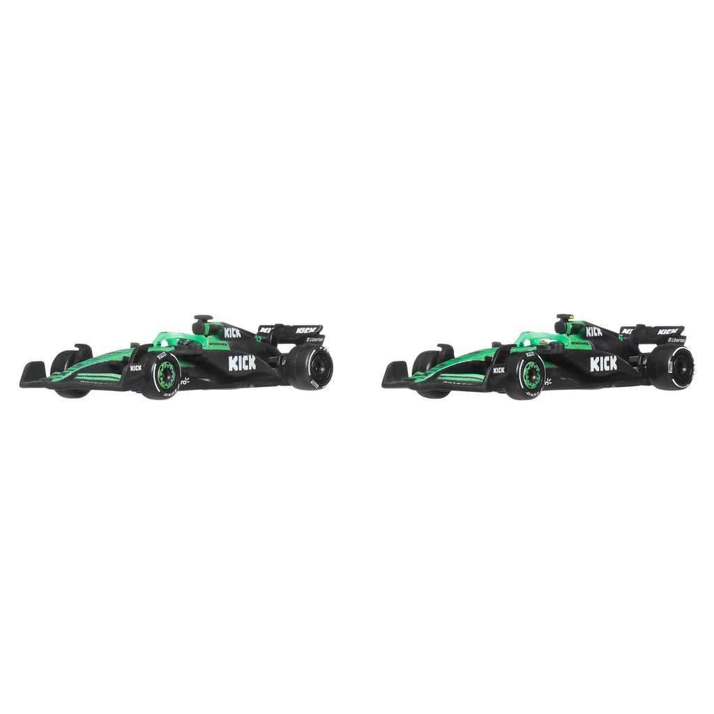 HOT WHEELS PREMIUM F1 Sauber Nico Hulkenberg ir Gabriel Bortoleto bolidai (2 vnt.) (JMM92)