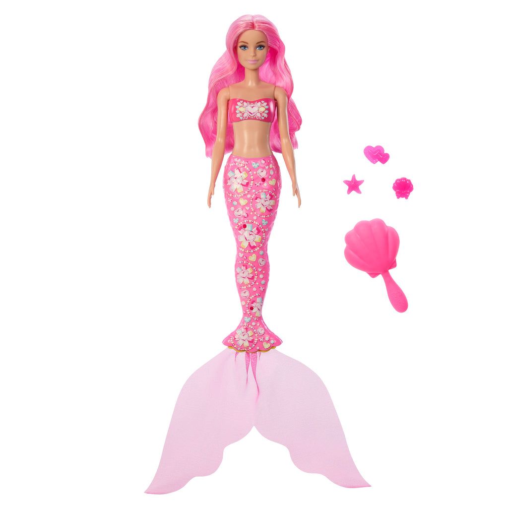 BARBIE COLOR REVEAL undinės siurprizų rinkinys, brangakmenių serija (JMW61)