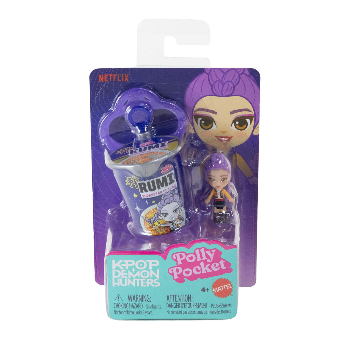 KPOP DEMON HUNTERS kolekcinė mini figūrėlė - pakabukas (Polly Pocket serija) (JRX58)
