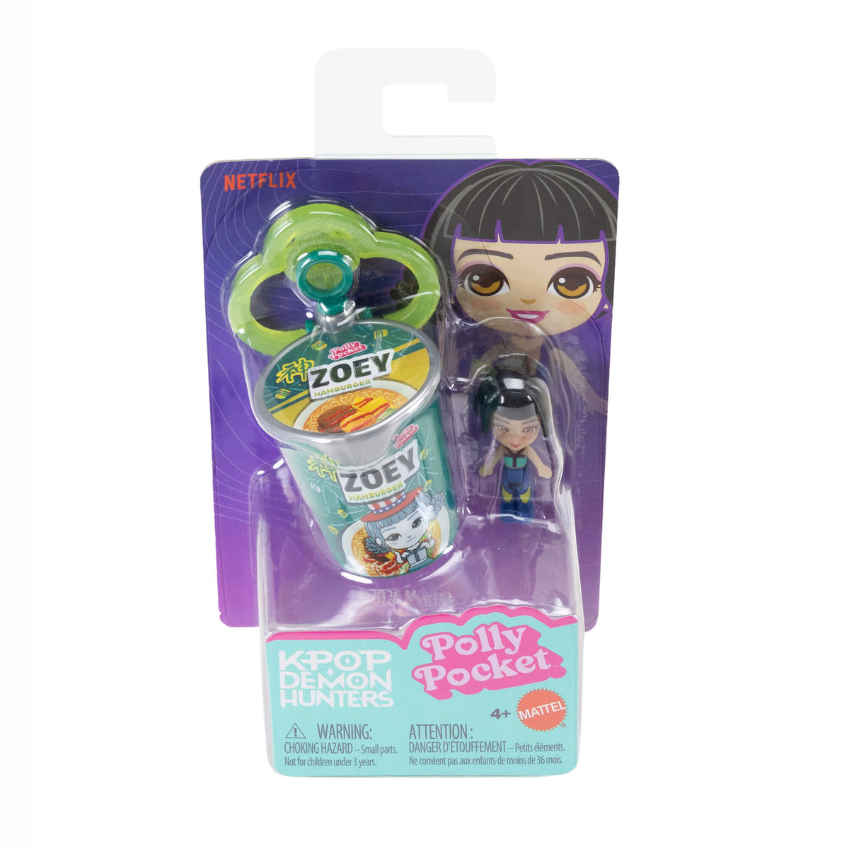 KPOP DEMON HUNTERS kolekcinė mini figūrėlė - pakabukas (Polly Pocket serija) (JRX58)