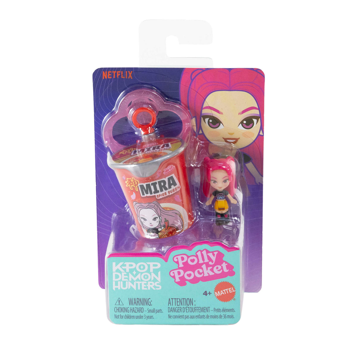 KPOP DEMON HUNTERS kolekcinė mini figūrėlė - pakabukas (Polly Pocket serija) (JRX58)