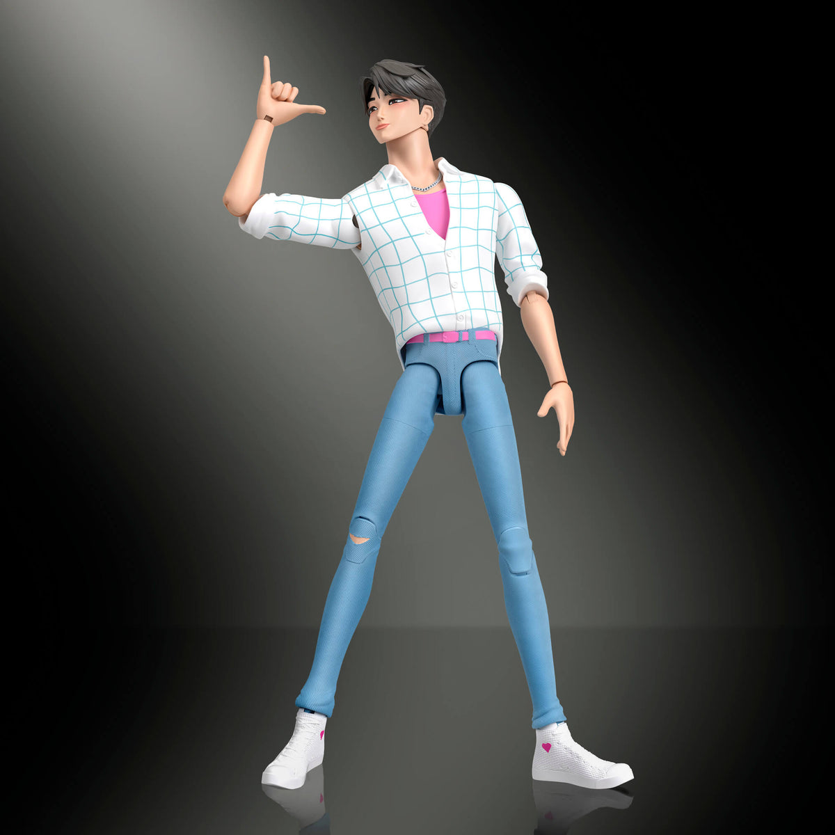 KPOP DEMON HUNTERS kolekcinė veiksmo figūrėlė Jinu (Saja Boys) (JRY33)