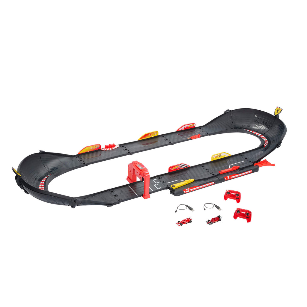 HOT WHEELS RC lenktynių trasa su 2 Ferrari bolidais (JTF40)