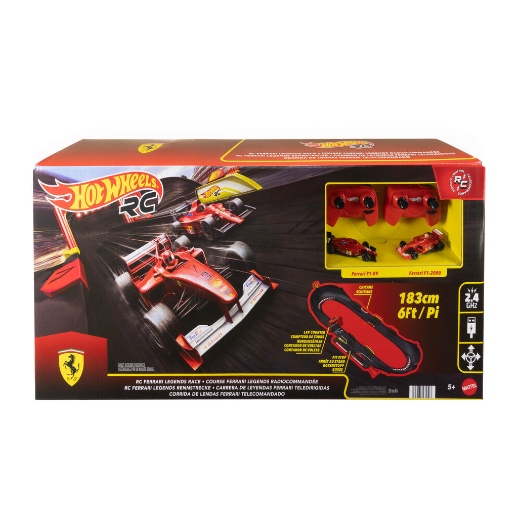 HOT WHEELS RC lenktynių trasa su 2 Ferrari bolidais (JTF40)