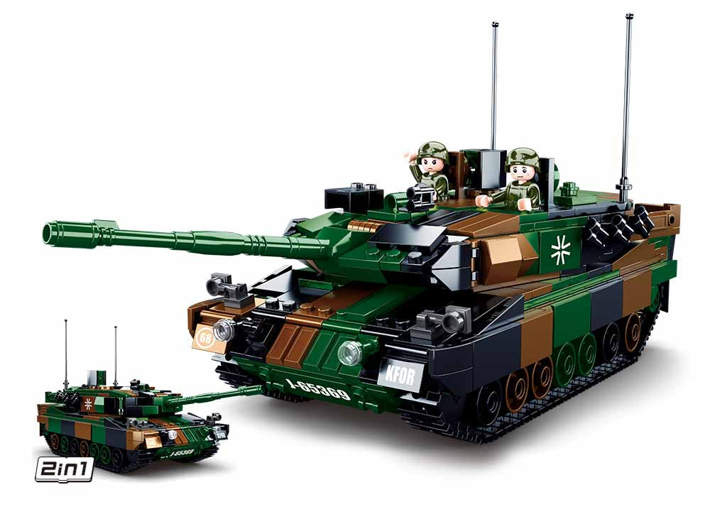 Sluban konstruktorius, LEOPARD 2A5 pagrindinis tankas 2in1, 766 det.
